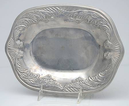 Acanthus (Pewter, Hollowware) 11" Oval Tray