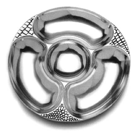 Alligator (Armetale, Hollowware) 2 Piece Chip and Dip Set