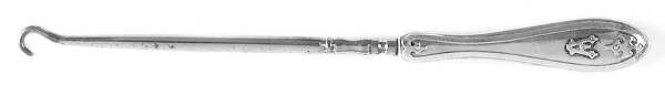 8000 (Sterling, Hollowware) Button Hook Hollow Handle Large