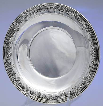 A28 (Sterling, Hollowware) 9" Sandwich Plate