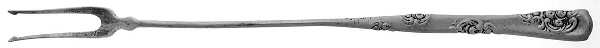 Roses and Scrolls (Sterling) Long Handle Olive Fork