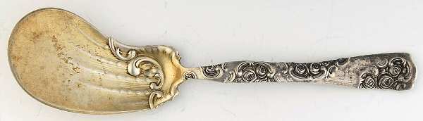 Roses and Scrolls (Sterling) Solid Fried Oyster Server