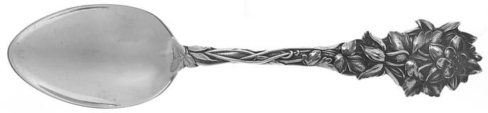 Floral Series #1 (Sterling) Spoon-Teaspoon (Five O'Clock)