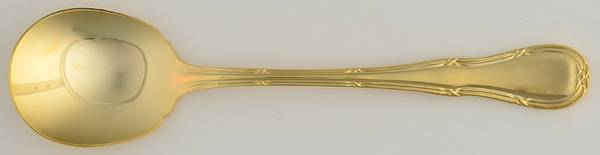 Golden Ribbon (Gold Electroplate) Sugar Spoon