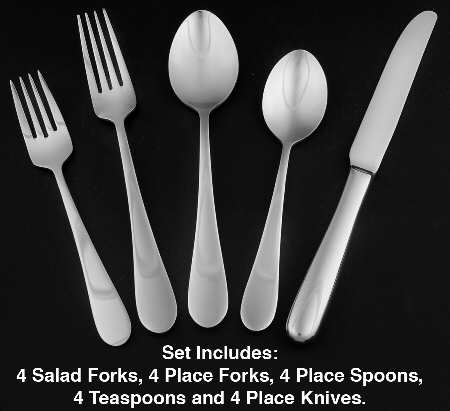 Continental Classic (Stainless, Glossy) 20 Piece Set