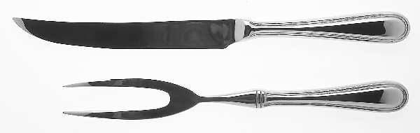 Royal Thread (Stainless) Large 2-Piece Roast Carving Set w/Stainless Blade