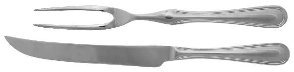 Royal Thread (Stainless) Small Solid 2-Piece Steak Carving Set