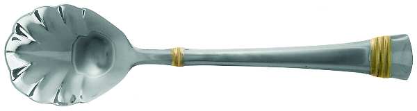 Zenith-Gold (Stainless, Gold Accent) Sugar Shell Spoon