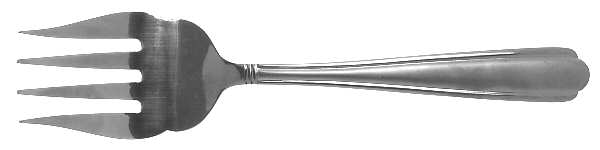 Promenade Frost (Stainless) Medium Solid Cold Meat Serving Fork