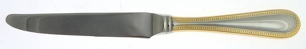 Continental Gold Bead (Stainless, Gold Accent) New French Hollow Knife