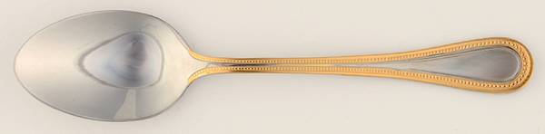 Continental Gold Bead (Stainless, Gold Accent) Teaspoon