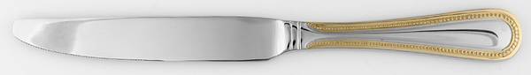Continental Gold Bead (Stainless, Gold Accent) New French Solid Knife
