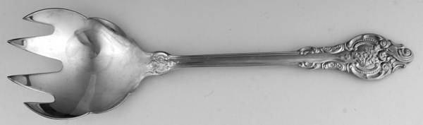 Baroque (Silverplate) Solid Salad Serving Fork