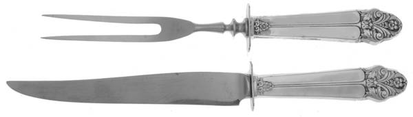 WOX1 (Sterling) Small 2-Piece Steak Carving Set w/Stainless Blade