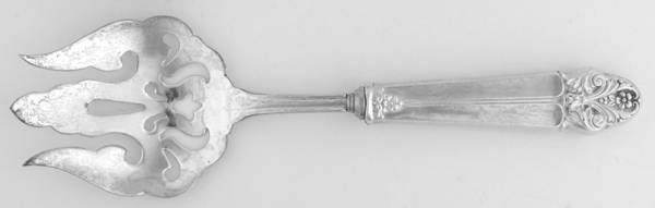 WOX1 (Sterling) Salad Serving Fork with Plated Prongs
