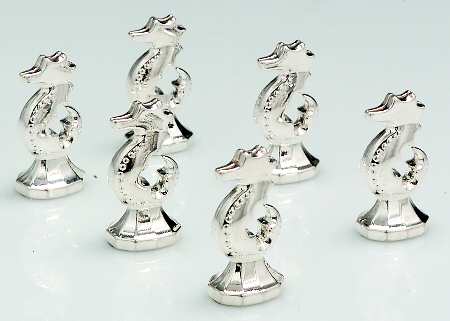 Seahorse (Stainless) Place Card Holder (Set of 6)