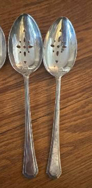 WNH1 (Silverplate) Pierced Tablespoon (Serving Spoon)