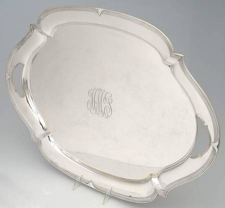 8580 (Sterling, Hollowware) Large Waiter Tray