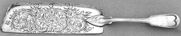 Fiddle Thread Large Flat Handle Crumb Knife/Crumber