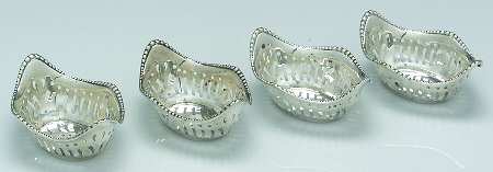 WSC33 (Sterling, Hollowware) Sterling Nut Dish - Set of 4