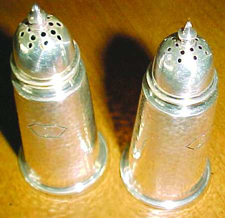 124-5 (Sterling, Hollowware) Salt and Pepper Set