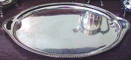 WKL4 (Sterling, Hollowware) Large Waiter Tray