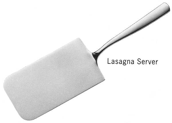 Bistro (Stainless, No Center Ridge) Lasagna Server, Solid Piece