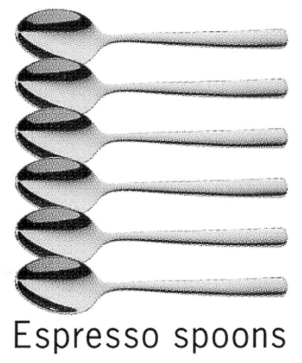 Bistro (Stainless, No Center Ridge) Demitasse Spoon