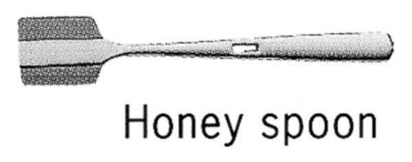 Bistro (Stainless, No Center Ridge) Solid Honey Serving Spoon