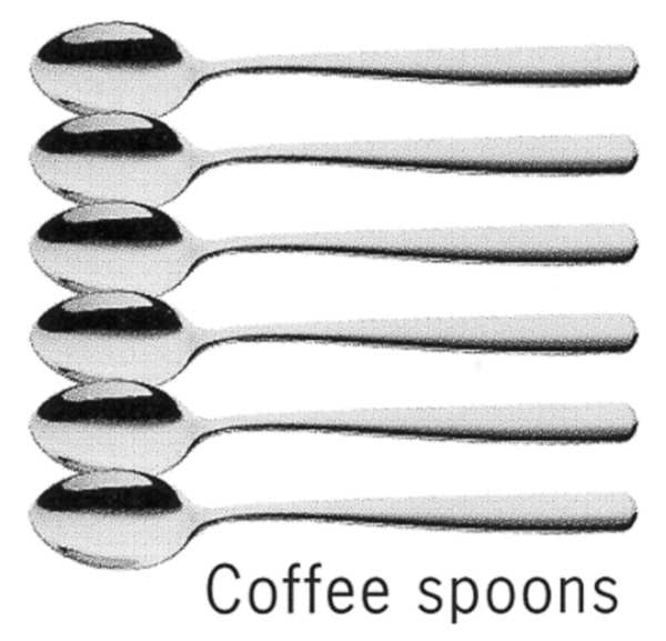 Bistro (Stainless, No Center Ridge) Five O'Clock Teaspoon