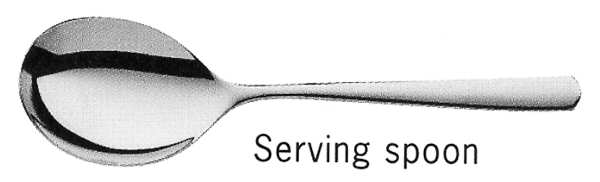 Bistro (Stainless, No Center Ridge) Solid Serving Spoon