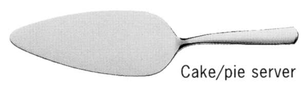 Bistro (Stainless, No Center Ridge) Pie and Cake Server, Solid Piece