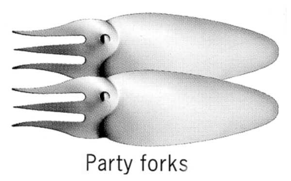 Bistro (Stainless, No Center Ridge) Party Fork