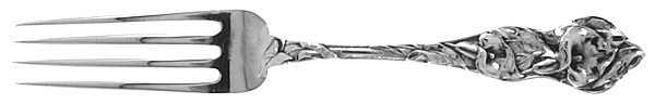 Floral Series #2 (Sterling) Dessert Fork