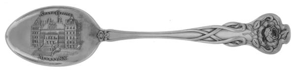 Floral Series #3 (Sterling) Five O'Clock Souvenir Spoon