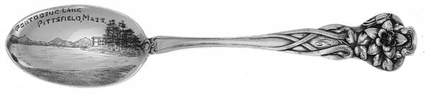 Floral Series #3 (Sterling) Souvenir Spoon (Five O'Clock)