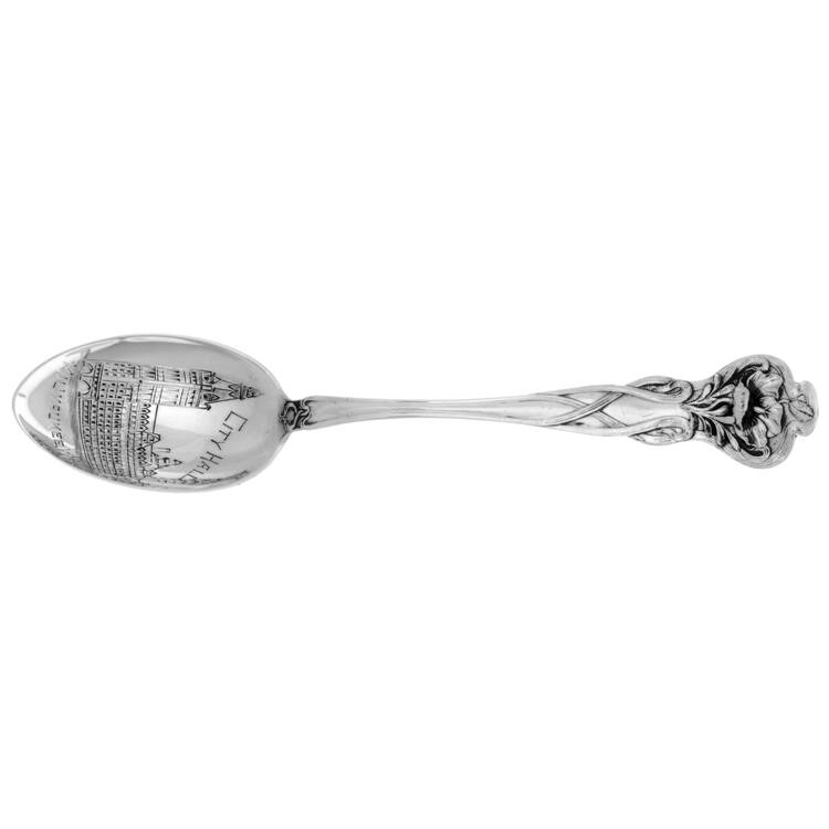 Floral Series #3 (Sterling) Five O'Clock Souvenir Spoon