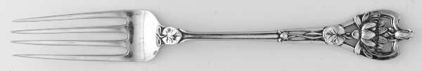 Floral Series #4 (Sterling) Dessert Fork