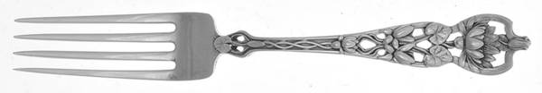 Floral Series #5 (Sterling) Dessert Fork
