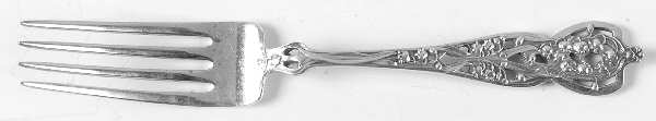 Floral Series #5 (Sterling) Dessert Fork