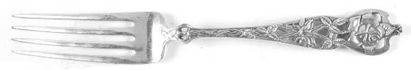 Floral Series #5 (Sterling) Dessert Fork