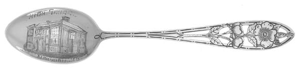 Floral Series #7 (Sterling) Souvenir Spoon (Teaspoon)