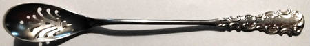 Brunswick (Sterling) Pierced Bowl Short Handle Olive Spoon