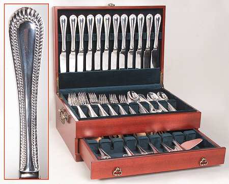 Wickham (Silverplate, 2005) 80 Piece Set & Wood Case