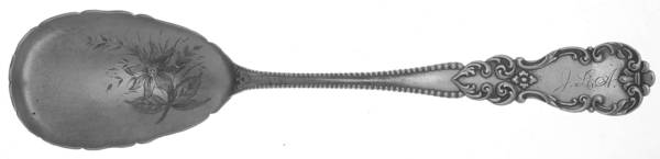 WHB2 (Sterling) Bright Cut Preserve Spoon