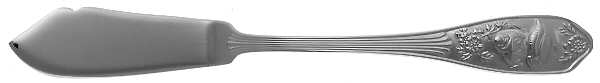 Woodland (Stainless) Flat Handle Master Butter Knife