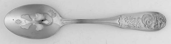 Woodland (Stainless) Pierced Solid Serving Spoon