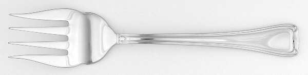 Parisian Scroll (Stainless) Medium Solid Cold Meat Serving Fork
