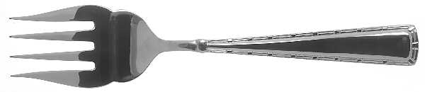 Portico (Stainless) Medium Solid Cold Meat Serving Fork