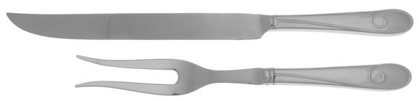 Ballet Ribbon (Stainless) Large 2-Piece Roast Carving Set w/Stainless Blade
